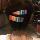 Rainbow Faux Crystal Hair Clip