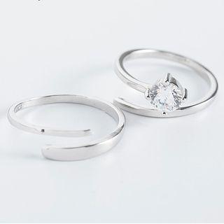 Couple Sterling Silver Ring