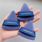 Set Of 2: Triangle Powder Puff Set Of 2 - Airy Blue - One Size