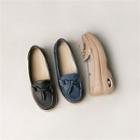Stitched Genuine-leather Loafers