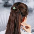Agate Flower Hair Clip 1 Pair - As Shown In Figure - One Size