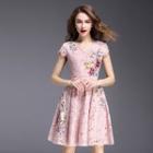 Embroidery Lace A-line Dress