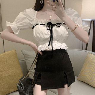 Short-sleeve Top / A-line Skort
