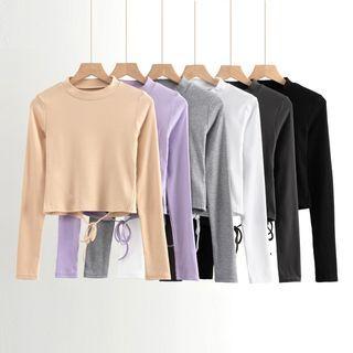 Plain Tie-back T-shirt