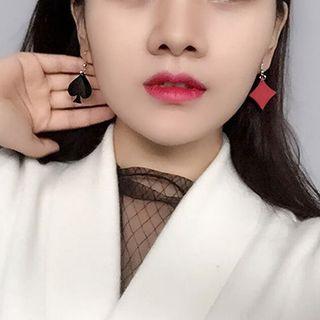 Spade & Diamond Non-matching Drop Earrings