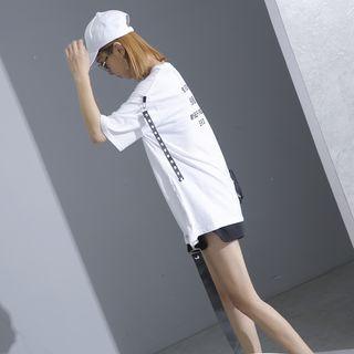 Tie-accent Printed T-shirt