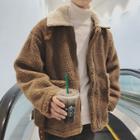 Fleece-lined Loose-fit Fleece-lined Jacket