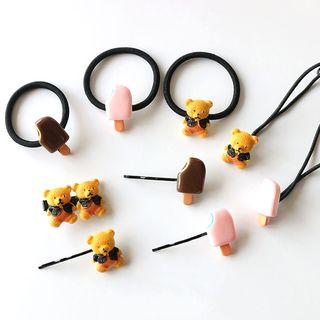 Bear / Popsicle Hair Tie / Hair Pin / Hair Clip (various Designs)