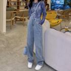 One Strap Denim Jumpsuit / Top