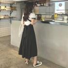Tie Back Jumper Skirt Black - One Size