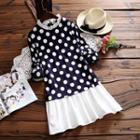 Polka-dot Long-sleeve Dress