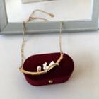 Rabbit Alloy Pendant Necklace 1 Piece - Necklace - Gold - One Size