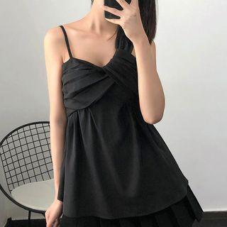 Asymmetric Sleeveless Twisted Top