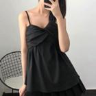 Asymmetric Sleeveless Twisted Top