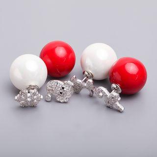 Sterling Silver Through Earring