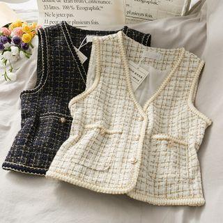 Glitter Woolen Vest