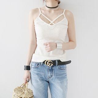 Strappy Camisole Top Gray - One Size