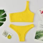 One Shoulder Plain Bikini