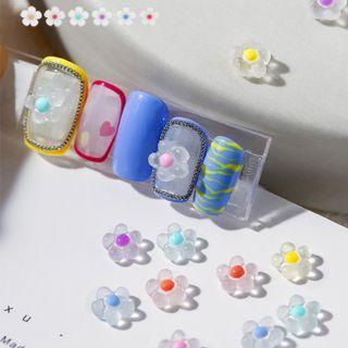 Flower Nail Art Decoration Set Of 12: Dz244 - One Size