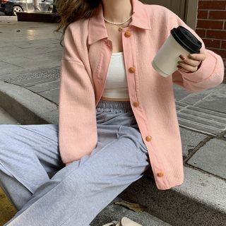 Collared Panel Cardigan