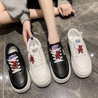 Bear Applique Sneakers