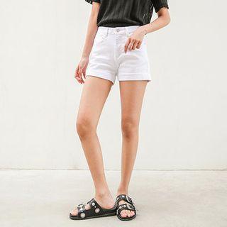 Pocket-side Cuff-hem Shorts