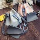 Color Block Bucket Bag