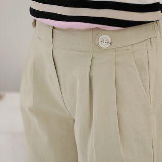 Tap-waist Baggy-fit Pants