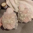 Lace Ribbon Slippers