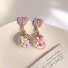 Heart Drop Earring 1 Pair - Earrings - One Size