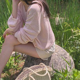Loose-fit Sheer Sweater