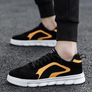 Velvet Lace Up Sneakers