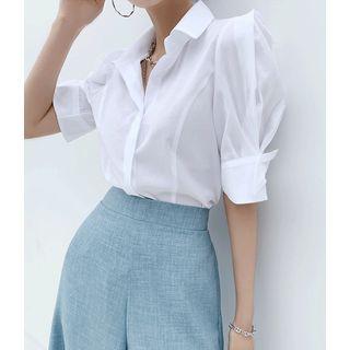 Sharp Shoulder Blouse