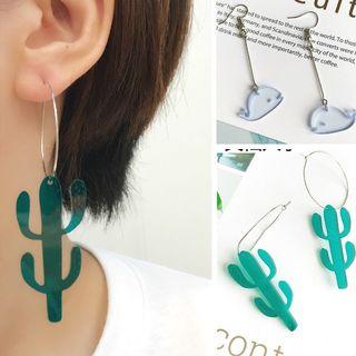 Cartoon Geometric Drop Earrings