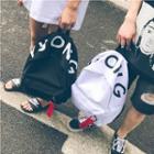 Couple Matching Lettering Backpack