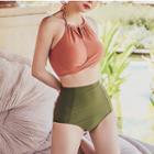 High-neck High-waist Bikini