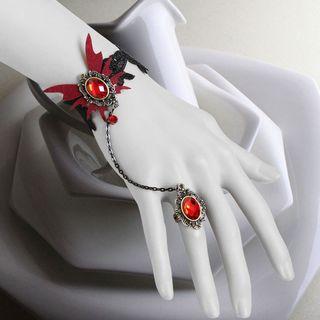 Embellished Bracelet With Ring