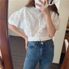 Pearl Button Lace Top