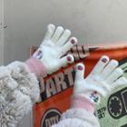 Small Snowman Knit Gloves