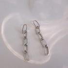 Linked Hoop Dangle Earring 1 Pair - As Shown In Figure - Silver - One Size