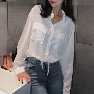 Pocket Short-sleeve Blouse