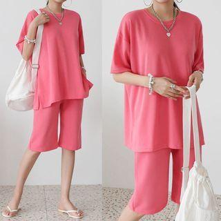 Multi Color T-shirt & Shorts Set