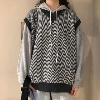 Zigzag Pattern Knit Vest