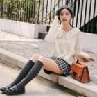 Collared Cardigan Off-white - One Size
