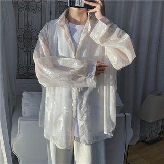 Pattern Embroidered Shirt