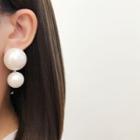 Faux Pearl Earring 1x2b4 - 1 Pair - White - One Size