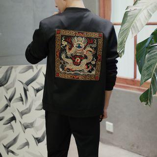 Embroidered Frog Button Jacket