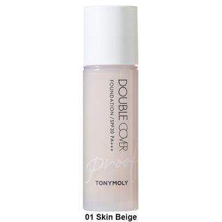 Tonymoly - Double Cover Proof Foundation - 2 Colors #01 Skin Beige