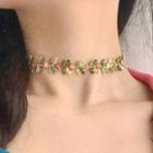 Flower Choker 0422a - Choker - One Size