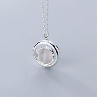 Bead Necklace S925 Silver - Necklace - Silver - One Size